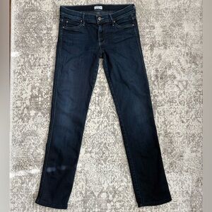 MOTHER “The Rascal" Straight Leg Jeans in “Coffee, tea or me" wash